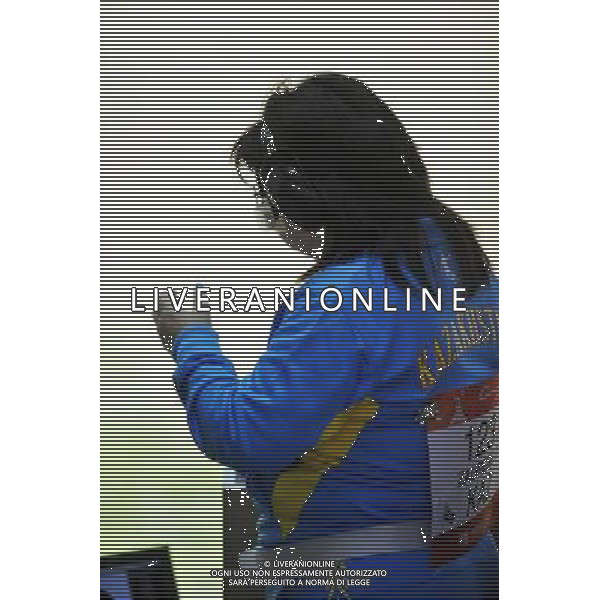 (101116) -- GUANGZHOU, Nov. 16, 2010 () -- Zauresh Baibussinova of Kazakhstan reacts during the women\'s 25m Pistol Team final at the 16th Asian Games in Guangzhou, south China\'s Guangdong Province, Nov. 16, 2010. Kazakhstan claimed the title with 1731 points. (/Chen Yehua) ©photoshot/Agenzia Aldo Liverani Sas - ITALY ONLY - 16a Giochi Asiatici di Guangzhou, nel sud della Cina