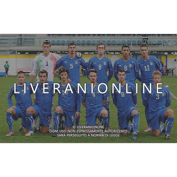 Gara Amichevole Nazionali Under 21 Fermo - 17.11.2010 Italia-Turchia Nella Foto:italia squadra formazione under 21 /Ph.Vitez-Ag. Aldo Liverani