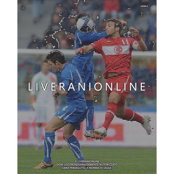 Gara Amichevole Nazionali Under 21 Fermo - 17.11.2010 Italia-Turchia Nella Foto:aygunes-romizi-soriano /Ph.Vitez-Ag. Aldo Liverani