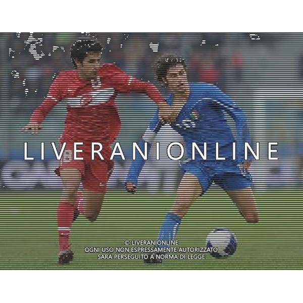 Gara Amichevole Nazionali Under 21 Fermo - 17.11.2010 Italia-Turchia Nella Foto:fabbrini-potuk /Ph.Vitez-Ag. Aldo Liverani