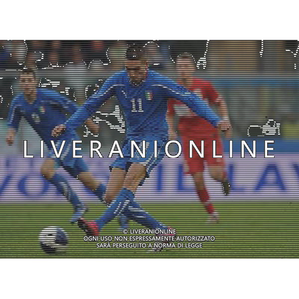 Gara Amichevole Nazionali Under 21 Fermo - 17.11.2010 Italia-Turchia Nella Foto:macheda gol /Ph.Vitez-Ag. Aldo Liverani