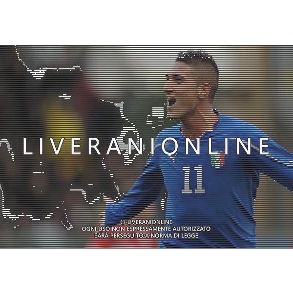 Gara Amichevole Nazionali Under 21 Fermo - 17.11.2010 Italia-Turchia Nella Foto:esultanza macheda /Ph.Vitez-Ag. Aldo Liverani