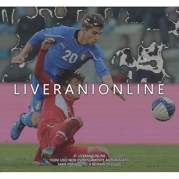 Gara Amichevole Nazionali Under 21 Fermo - 17.11.2010 Italia-Turchia Nella Foto:borini /Ph.Vitez-Ag. Aldo Liverani