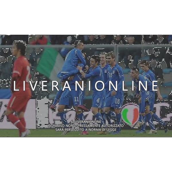 Gara Amichevole Nazionali Under 21 Fermo - 17.11.2010 Italia-Turchia Nella Foto:macheda esultanza secondo gol /Ph.Vitez-Ag. Aldo Liverani