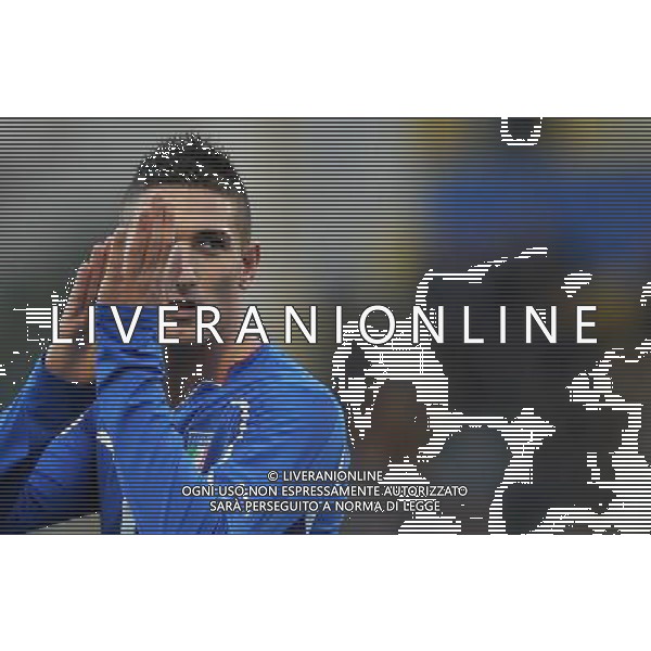 Gara Amichevole Nazionali Under 21 Fermo - 17.11.2010 Italia-Turchia Nella Foto:macheda saluta i tifosi /Ph.Vitez-Ag. Aldo Liverani