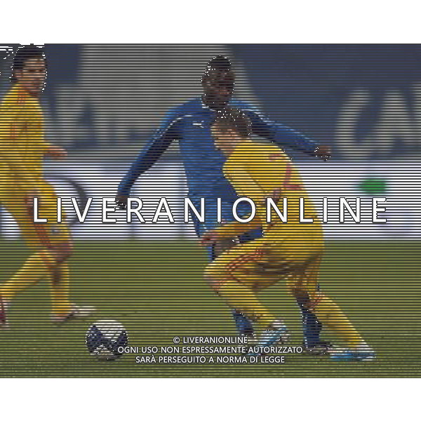 Italia - Romania Amichevole a Klagenfurt 17/11/2010 nella foto Mario Balotelli e rapa ©Parisotto/Agenzia Aldo Liverani Sas