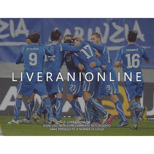 Italia - Romania Amichevole a Klagenfurt 17/11/2010 nella foto esultanza dopo il gol di fabio quagliarella ©Parisotto/Agenzia Aldo Liverani Sas