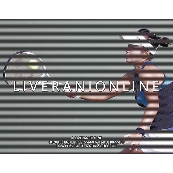 (101117) -- GUANGZHOU, Nov. 17, 2010 () -- Zhang Ling of Hong Kong of China returns the ball during the women\'s singles first round of tennis against Anastasiva Prenko of Turkmenistan at the 16th Asian Games in Guangzhou, south China\'s Guangdong Province, Nov. 17, 2010. Zhang won 2-0. (/Chen Jianli) ©PHOTOSHOT /Agenzia Aldo Liverani Sas - ITALY ONLY - CINA: 16mi Giochi Asiatici di Guangzhou