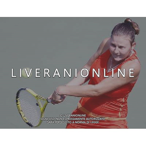 (101117) -- GUANGZHOU, Nov. 17, 2010 () -- Anastasiva Prenko of Turkmenistan returns the ball during the women\'s singles first round of tennis against Zhang Ling of Hong Kong of China at the 16th Asian Games in Guangzhou, south China\'s Guangdong Province, Nov. 17, 2010. Prenko lost the match 0-2. (/Chen Jianli) ©PHOTOSHOT /Agenzia Aldo Liverani Sas - ITALY ONLY - CINA: 16mi Giochi Asiatici di Guangzhou