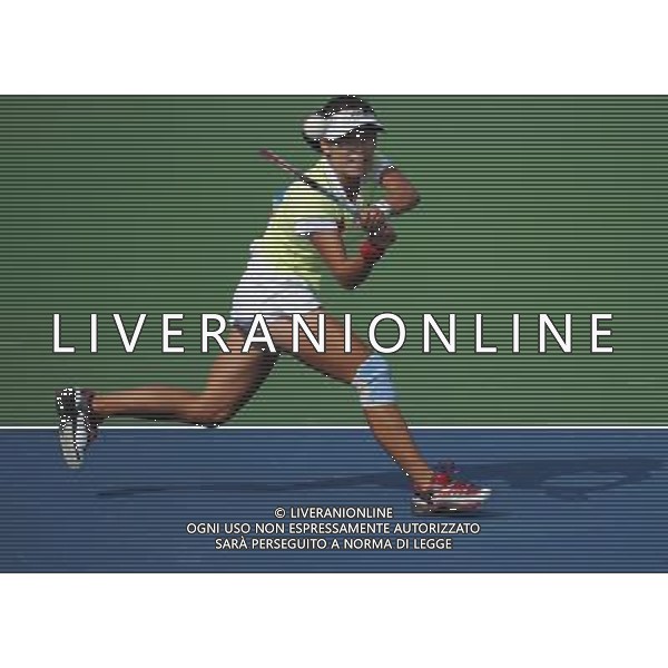 (101117) -- GUANGZHOU, Nov. 17, 2010 () -- Zhao Lei of China returns the ball during the women\'s singles final of soft tennis against Kim Ae Kyung of South Korea at the 16th Asian Games in Guangzhou, south China\'s Guangdong Province, Nov. 17, 2010. Zhao Lei won the match 4-1 and got the first gold medal in the history for the delegation of China in the Soft Tennis event of Asian Games. (/Li Qiuchan)(sss) ©PHOTOSHOT /Agenzia Aldo Liverani Sas - ITALY ONLY - CINA: 16mi Giochi Asiatici di Guangzhou