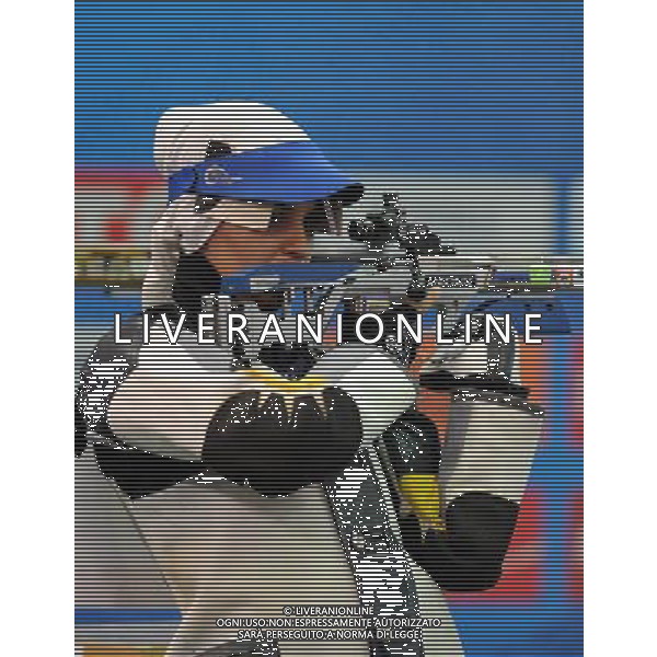 (101117) -- GUANGZHOU, Nov. 17() -- Silver medalist Elaheh Ahmadi of Iran competes during the women\'s 50m Rifle 3 Positions final at the 16th Asian Games in Guangzhou, south China\'s Guangdong Province, Nov. 17, 2010. (/Yan Yan) ©PHOTOSHOT /Agenzia Aldo Liverani Sas - ITALY ONLY - CINA: 16mi Giochi Asiatici di Guangzhou