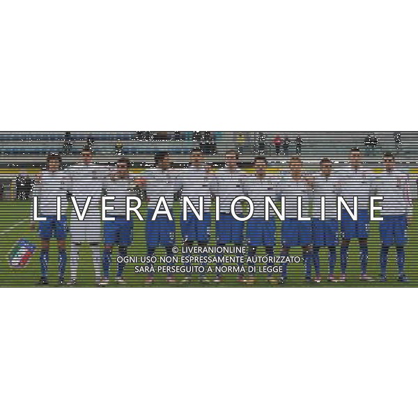 Gara Amichevole Nazionali Under 21 Fermo - 17.11.2010 Italia-Turchia Nella Foto:Italia Squadra Inno Nazionale /Ph.Vitez-Ag. Aldo Liverani