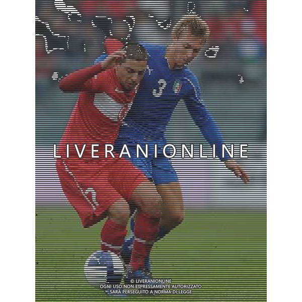 Gara Amichevole Nazionali Under 21 Fermo - 17.11.2010 Italia-Turchia Nella Foto:KAPLAN-Alessandro CRESCENZI /Ph.Vitez-Ag. Aldo Liverani