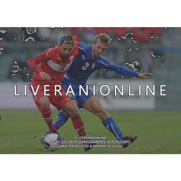 Gara Amichevole Nazionali Under 21 Fermo - 17.11.2010 Italia-Turchia Nella Foto:KAPLAN-Alessandro CRESCENZI /Ph.Vitez-Ag. Aldo Liverani