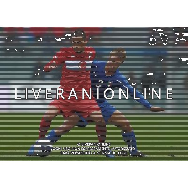 Gara Amichevole Nazionali Under 21 Fermo - 17.11.2010 Italia-Turchia Nella Foto:KAPLAN-Alessandro CRESCENZI /Ph.Vitez-Ag. Aldo Liverani