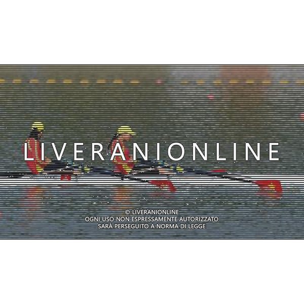 (101118) -- GUANGZHOU, Nov. 18, 2010 () -- Silver medalists Pham Thi Hue (L)/Oham Thi Thao of Vietnam compete during the women\'s Double Sculls final of rowing event at the 16th Asian Games in Guangzhou, south China\'s Guangdong Province, Nov. 18, 2010. (/Wu Xiaoling) ©photoshot/Agenzia Aldo Liverani Sas - ITALY ONLY - CINA: 16mi Giochi Asiatici di Guangzhou