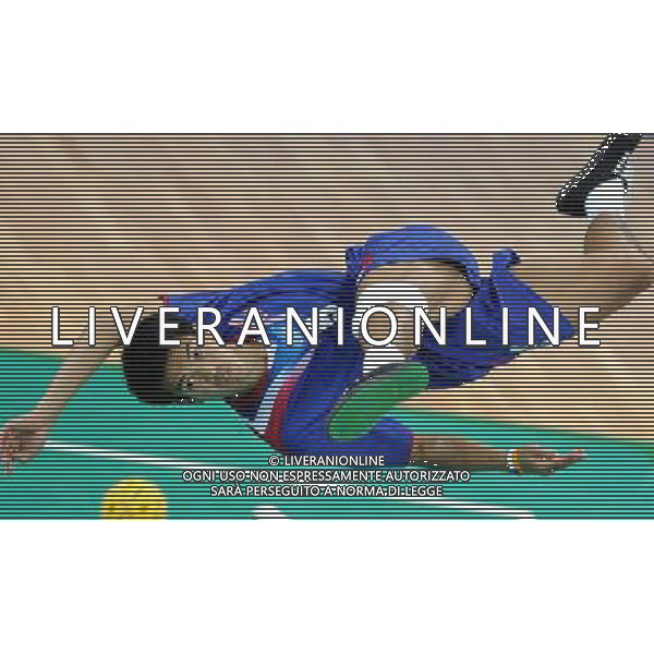 (101120) -- GUANGZHOU, Nov. 20, 2010 () -- Pornchai Kaokaew of Thailand competes during the Sepaktakraw men\'s team final against Malaysia at the 16th Asian Games in Guangzhou, south China\'s Guangdong Province, Nov. 20, 2010. Thailand won the final by 2-0 and get the gold medal. (/Yan Yan) ©photoshot/Agenzia Aldo Liverani Sas - ITALY ONLY - CINA: 16mi Giochi Asiatici