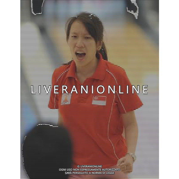 (101120) -- GUANGZHOU, Nov. 20, 2010 () -- Ng Su Yi Geraldine of Singapore celebrates during the women\'s trois of bowling event at the 16th Asian Games in Guangzhou, south China\'s Guangdong Province, Nov. 20, 2010. Singapore won the gold. (/Li Gang) ©photoshot/Agenzia Aldo Liverani Sas - ITALY ONLY - CINA: 16mi Giochi Asiatici
