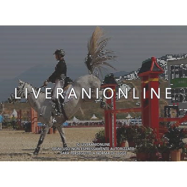 (101120) -- GUANGZHOU, Nov. 20, 2010 () -- China\'s Liang Ruiji competes with his horse Cervanto2 during the Eventing Team Qualifier Jumping of Equestrian competition at the 16th Asian Games in Guangzhou, south China\'s Guangdong Province, Nov. 20, 2010. China won the bronze medal of Eventing Team with 164.90 points in total result. (/Xiang Mei) ©photoshot/Agenzia Aldo Liverani Sas - ITALY ONLY - CINA: 16mi Giochi Asiatici