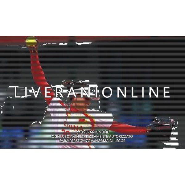 (101120) -- GUANGZHOU, Nov. 20, 2010 () -- Wang Lan of China pitches during the women\'s preliminary of softball competition against Thailand at the 16th Asian Games in Guangzhou, south China\'s Guangdong Province, Nov. 20, 2010. China won 9-0. (/Wu Xiaoling) ©photoshot/Agenzia Aldo Liverani Sas - ITALY ONLY - CINA: 16mi Giochi Asiatici