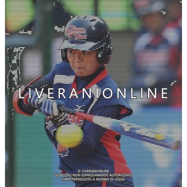 (101120) -- GUANGZHOU, Nov. 20, 2010 () -- Li Szu Shih of Chinese Taipei competes during the women\'s preliminary of softball competition against Philippines at the 16th Asian Games in Guangzhou, south China\'s Guangdong Province, Nov. 20, 2010. Chinese Taipei won 9-2. (/Wu Xiaoling) ©photoshot/Agenzia Aldo Liverani Sas - ITALY ONLY - CINA: 16mi Giochi Asiatici