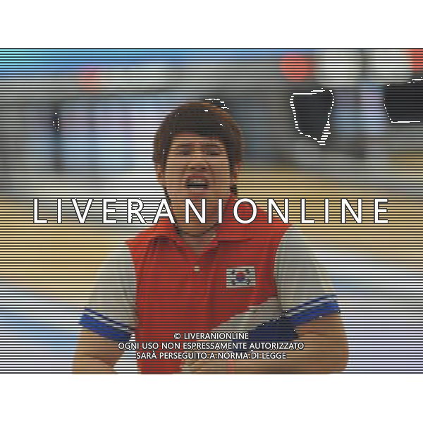 (101120) -- GUANGZHOU, Nov. 20 () -- Cho Young Seon of South Korea competes during men\'s trios final of bowling event at the 16th Asian Games in Guangzhou, south China\'s Guangdong Province, Nov. 20, 2010. South Korea\'s Hong Hae Sol/Cho Young Seon/Suh Sang Cheon won the silver medal with a total of 3952 points. (/Li Gang)(rzl) ©photoshot/Agenzia Aldo Liverani Sas - ITALY ONLY - CINA: 16mi Giochi Asiatici