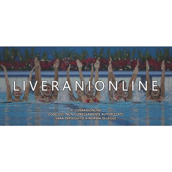 (101120) -- FOSHAN, Nov. 20, 2010 () -- Team Thailand perform during the women\'s synchronised swimming team free routine final at the 16th Asian Games in Foshan, south China\'s Guangdong Province, Nov. 20, 2010. Thailand ranked 4th with 140.125 points. (/Fei Maohua) ©photoshot/Agenzia Aldo Liverani Sas - ITALY ONLY - CINA: 16mi Giochi Asiatici