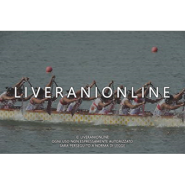 (101120) -- GUANGZHOU, Nov. 20, 2010 () -- Rowers of Indonesia competes in the women\'s 250m straight race grand final of dragon boat at the 16th Asian Games in Guangzhou, south China\'s Guangdong Province, Nov. 20, 2010. Indonesia get the silver medal in 59.458 seconds. (/Guo Yong) ©photoshot/Agenzia Aldo Liverani Sas - ITALY ONLY - CINA: 16mi Giochi Asiatici
