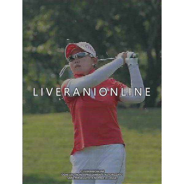 (101120) -- GUANGZHOU, Nov. 20, 2010 () -- Kim Hyun Soo of South Korea competes during the women\'s team of golf competition at the 16th Asian Games in Guangzhou, south China\'s Guangdong Province, Nov. 20, 2010. South Korea won the gold of the event with 560 pars. (/Yang Shiyao) ©photoshot/Agenzia Aldo Liverani Sas - ITALY ONLY - CINA: 16mi Giochi Asiatici