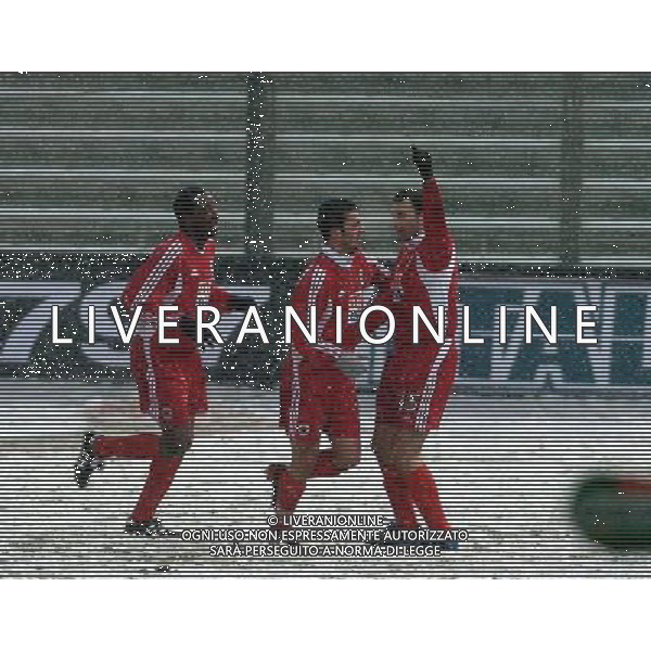Parma-Genclerbirligi Coppa Uefa 26/02/2004 nella foto ESULTANZA DOPO IL GOL* foto gigi arcaini/Agenzia Aldo liverani