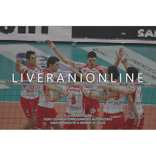 CAMPIONATO DI VOLLEY 2010/2011VERONA-MACERATA 21/11/2010 NELLA FOTO ESULTANZA MACERATA AG ALDO LIVERANI