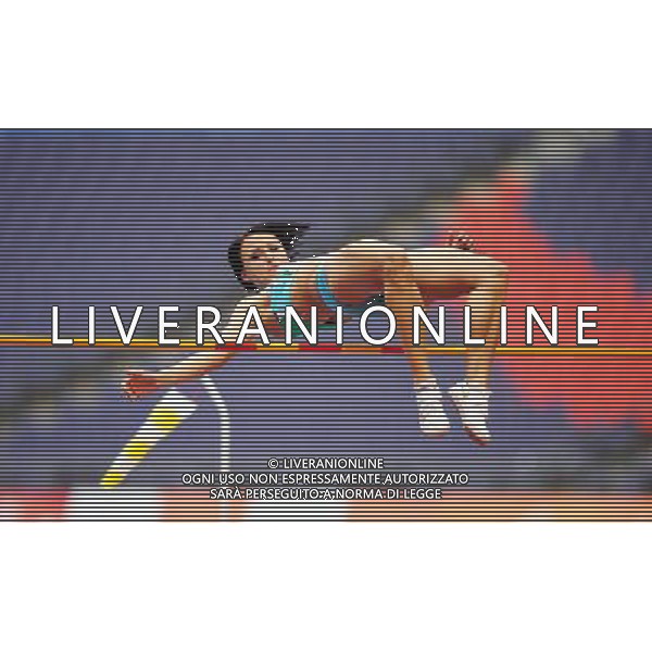 (101122) -- GUANGZHOU, Nov. 22, 2010 () -- Uzbekistan\'s Yuliya Tarasova competes during the women\'s high jump of heptathlon of athletics at the 16th Asian Games in Guangzhou, south China\'s Guangdong Province, Nov. 22, 2010. (/Guo Dayue) ©photoshot/Agenzia Aldo Liverani Sas - ITALY ONLY - CINA: 16mi Giochi Asiatici
