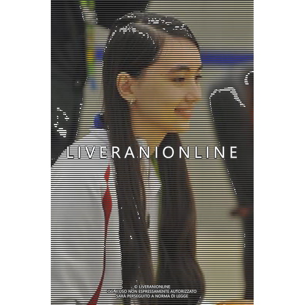(101123) -- GUANGZHOU, Nov. 23, 2010 (Xinhua) -- Joanne Jia Jia Missingham of Chinese Taipei smiles during the women\'s team first session of Weiqi(the chess-like board game) against Thailand at the 16th Asian Games in Guangzhou, south China\'s Guangdong Province, Nov. 23, 2010. (Xinhua/Zhu Zheng) ©photoshot/Agenzia Aldo Liverani Sas - ITALY ONLY - CINA: 16mi Giochi Asiatici