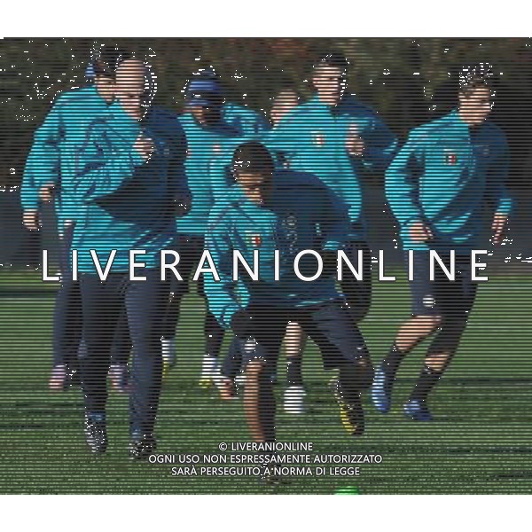 APPIANO GENTILE (CO) 23/11/2010 ALLENAMENTO DELL\' INTER IN VISTA DELLA SFIDA DI CHAMPIONS LEAGUE INTER-TWENTE NELLA FOTO : ESTEBAN CAMBIASSO - CORDOBA IVAN RAMIRO FOTO ROMANO/AG ALDO LIVERANI