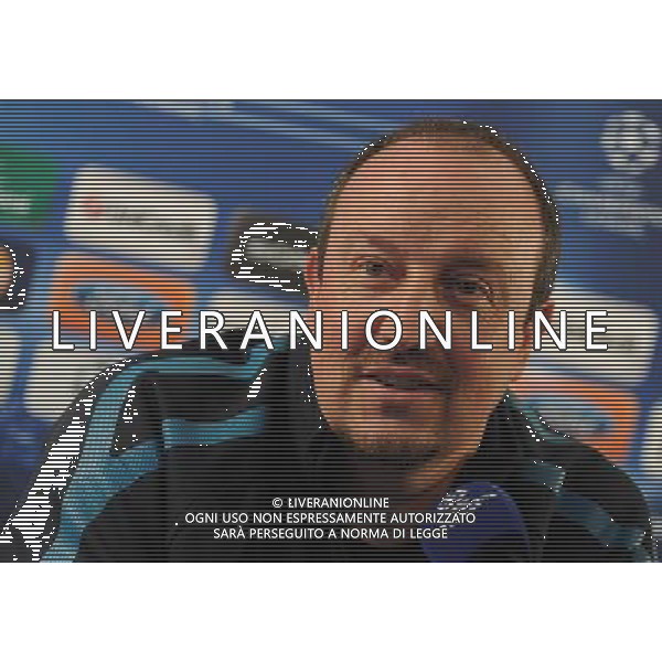 APPIANO GENTILE (CO) 23/11/2010 CONFERENZA STAMPA DELL\' INTER IN VISTA DELLA SFIDA DI CHAMPIONS LEAGUE INTER-TWENTE NELLA FOTO RAFAEL BENITEZ FOTO ROMANO/AG ALDO LIVERANI