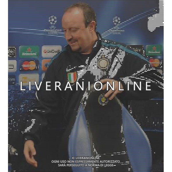 APPIANO GENTILE (CO) 23/11/2010 CONFERENZA STAMPA DELL\' INTER IN VISTA DELLA SFIDA DI CHAMPIONS LEAGUE INTER-TWENTE NELLA FOTO RAFAEL BENITEZ FOTO ROMANO/AG ALDO LIVERANI
