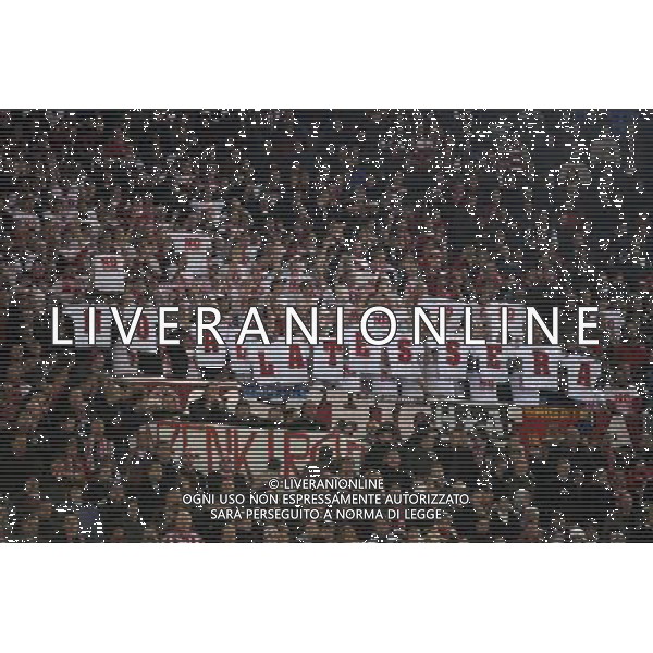 Roma - 23/11/2010 - Stadio Olimpico - Uefa Champions League 2010-2011 - Fase a gironi - Gruppo E - Roma vs Bayern - nella foto: striscione dei tifosi contro la tessera del tifoso © Fabrizio Corradetti - ag.Aldo Liverani sas