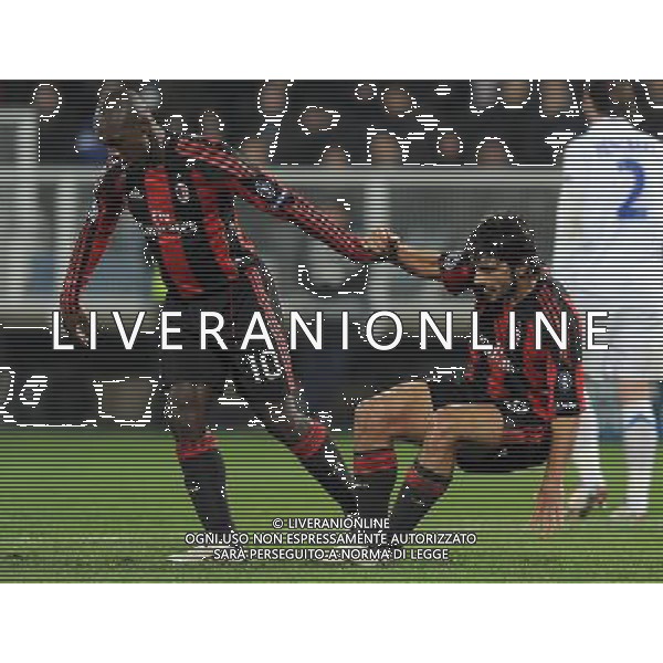 UEFA Champions League 2010/2011 Gruppo G Auxerre (Francia) - 23.11.2010 Auxerre-Milan Nella Foto:seedorf gattuso /Ph.Vitez-Ag. Aldo Liverani