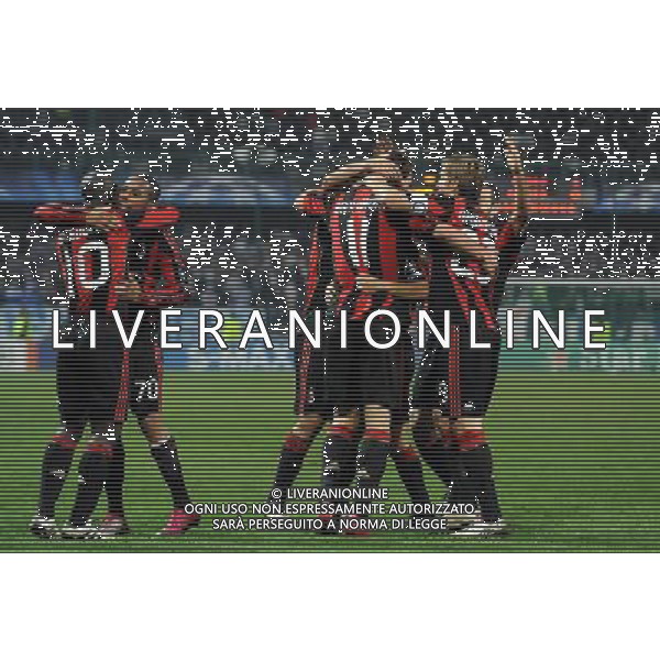 UEFA Champions League 2010/2011 Gruppo G Auxerre (Francia) - 23.11.2010 Auxerre-Milan Nella Foto: esultanza dopo il gol di zlatan ibrahimovic /Ph.Vitez-Ag. Aldo Liverani