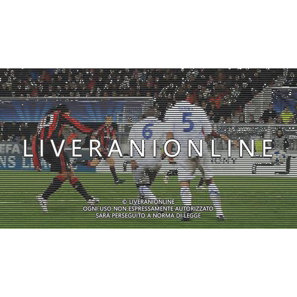 UEFA Champions League 2010/2011 Gruppo G Auxerre (Francia) - 23.11.2010 Auxerre-Milan Nella Foto:ronaldinho gol /Ph.Vitez-Ag. Aldo Liverani