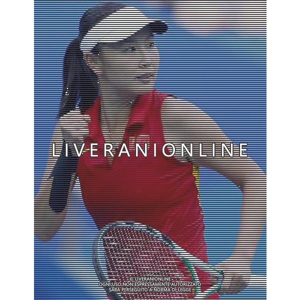 (101123) -- GUANGZHOU , Nov. 23, 2010 () -- Peng Shuai of China reacts during the women\'s singles final of Tennis against Akgul Amanmuradova of Uzbekistan at the 16th Asian Games, in Guangzhou, south China\'s Guangdong Province, Nov. 23, 2010. Peng Shuai won 2-0 and got the gold medal. (/Chen Jianli) ©PHOTOSHOT/Agenzia Aldo Liverani Sas - ITALY ONLY: CINA - 16mi GIOCHI OLIMPICI ASIATICI