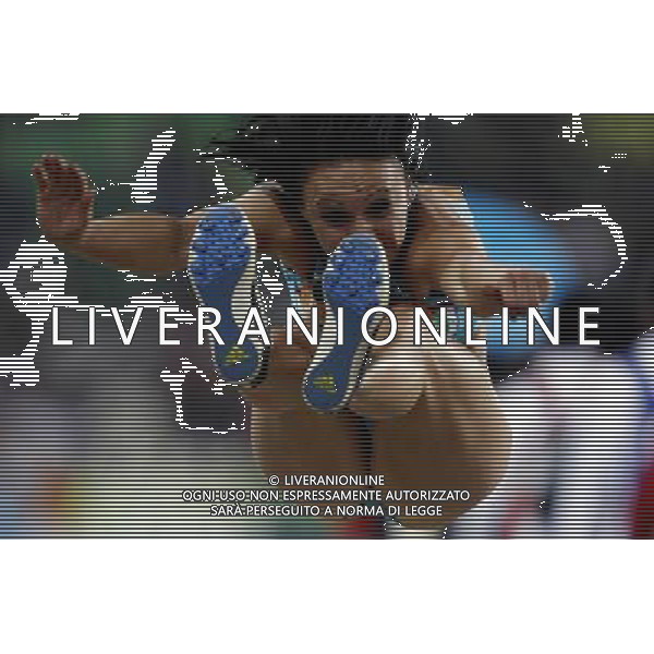 Uzbekistan\'s TARASOVA Yuliya competes in the Women\'s Long Jump final at the 16th Asian Games in Guangzhou in south China\'s Guangdong province on Tuesday, Nov. 23, 2010. TARASOVA Yuliya took the bronze.(Photo By Du Yang/ColorChinaPhoto) - AG. ALDO LIVERANI SAS ITALY ONLY CINA - 16mi GIOCHI OLIMPICI ASIATICI: specialita\' ATLETICA