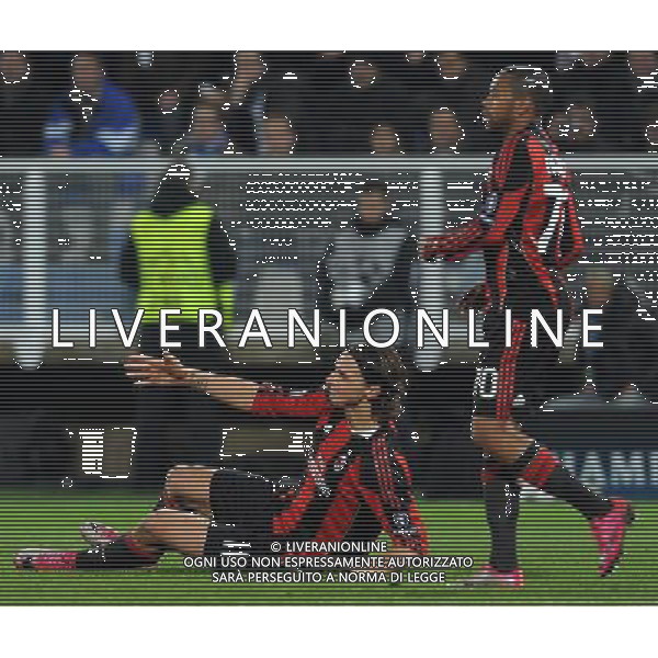 UEFA Champions League 2010/2011 Gruppo G Auxerre (Francia) - 23.11.2010 Auxerre-Milan Nella Foto:Zlatan IBRAHIMOVIC-ROBINHO /Ph.Vitez-Ag. Aldo Liverani