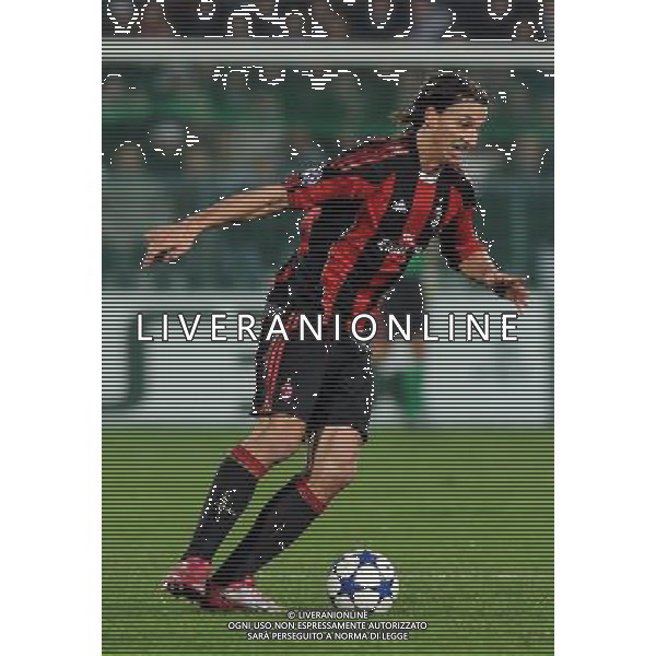 UEFA Champions League 2010/2011 Gruppo G Auxerre (Francia) - 23.11.2010 Auxerre-Milan Nella Foto:Zlatan IBRAHIMOVIC /Ph.Vitez-Ag. Aldo Liverani