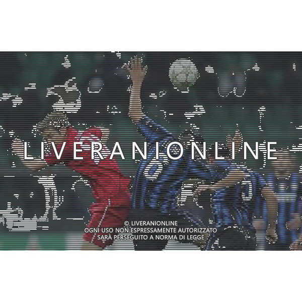 Inter - Twente Champions League 24/11/2010 nella foto janko lucio e stankovic ©Luzzani/Agenzia Aldo Liverani Sas