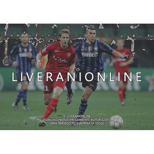Inter - Twente Champions League 24/11/2010 nella foto janko e lucio ©Luzzani/Agenzia Aldo Liverani Sas