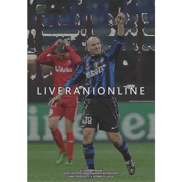 UEFA Champions League 2010/2011 Gruppo A Milano - 24.11.2010 Inter-Twente Nella Foto:cambiasso esulta /Ph.Vitez-Ag. Aldo Liverani