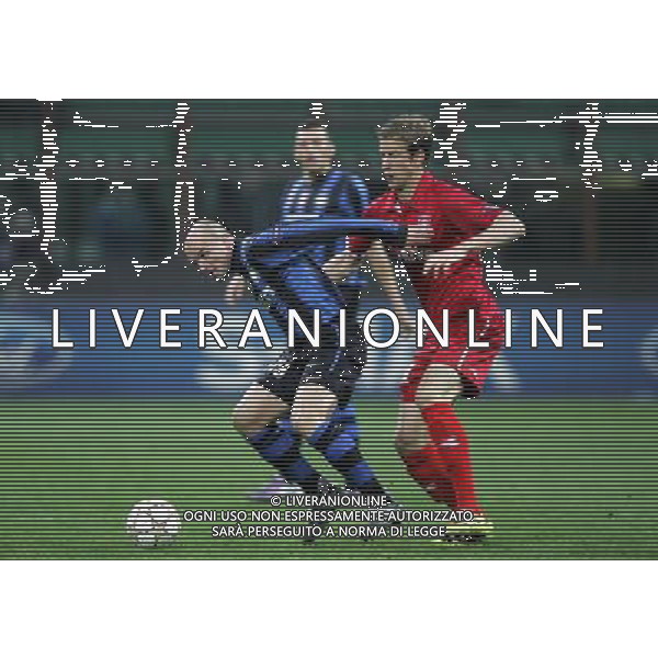 Inter - Twente Champions League 24/11/2010 nella foto cambiasso e janko ©Luzzani/Agenzia Aldo Liverani Sas