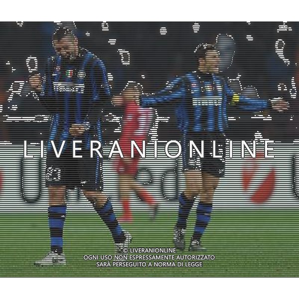 UEFA Champions League 2010/2011 Gruppo A Milano - 24.11.2010 Inter-Twente Nella Foto:materazzi esulta a fine partita /Ph.Vitez-Ag. Aldo Liverani