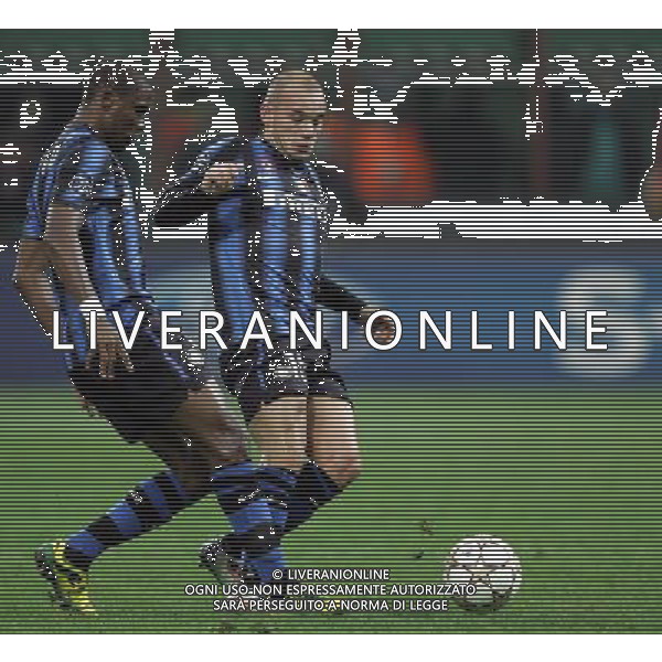 Milano 24-11-2010 Champions League 2010/11 inter-twente 1:0 nella foto wesley sneijder e samuel eto\'o ph marco luzzani/ag aldo liverani s.a.s.